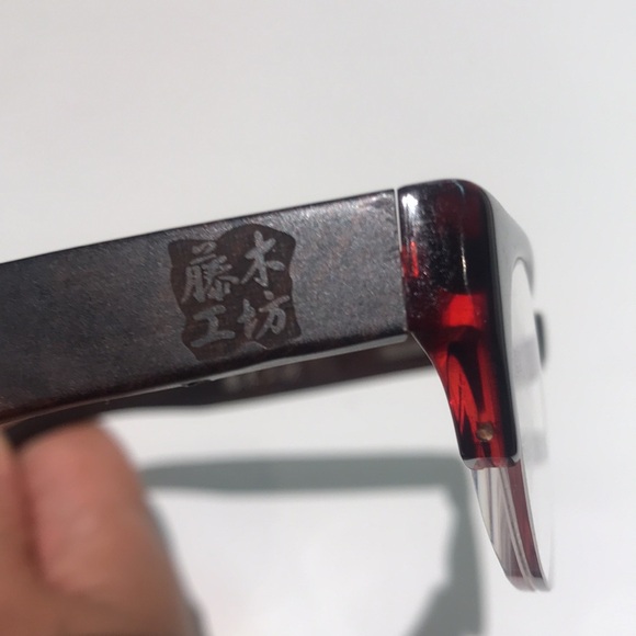 Fujiki Kobo wood and acetate glasses - Picture 3 of 5